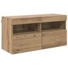 vidaXL TV Wall Cabinet 80 x 30 x 40 cm Artisan Oak Engineered Wood