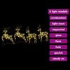 vidaXL LED Reindeers with 80 LEDs 4 pcs Gold PET