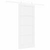 vidaXL Sliding Door White 86 x 198.5 cm Solid Pine Wood