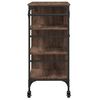 vidaXL Kitchen Trolley Brown Oak 87.5x38.5x84.5 cm Engineered Wood