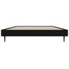 vidaXL Bed Frame without Mattress Black 90x190 cm Single Engineered Wood