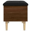 vidaXL Storage Bench Brown Oak 62x42x46 cm Engineered Wood