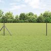 vidaXL Fence Post Grey 25 x 0.4 m (50 mm mesh) Steel and PVC