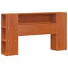 vidaXL Bed Frame with Storage Headboard Wax Brown 140 x 190 cm