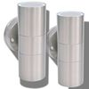 vidaXL Outdoor LED Wall Lights 2 pcs Stainless Steel Up/Downwards