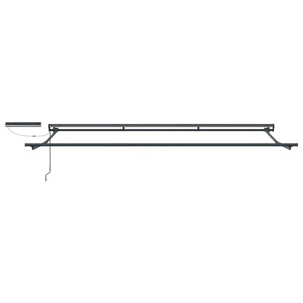 vidaXL Electric Retractable Awning Frame White 2.5 x 2 m Steel