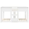 vidaXL Bunk Bed for Kids White 75 x 190 cm Engineered Wood