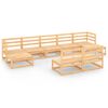 vidaXL 9 Piece Garden Lounge Set Solid Wood Pine