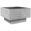 vidaXL Coffee Table with LED Concrete Grey 50x50x30 cm Engineered Wood