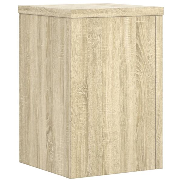 vidaXL Plant Stands 2 pcs Sonoma Oak 20x20x30 cm Engineered Wood