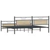 vidaXL Metal Bed Frame without Mattress Sonoma Oak 193x201 cm