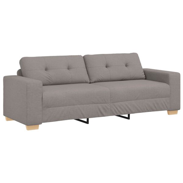 vidaXL Sofa Taupe 221 x 78 x 80 cm Fabric