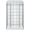 vidaXL Gabion Raised Bed Silver 50 x 50 x 80 cm Galvanised Steel