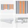 vidaXL Retractable Awning Multicolour 500 x 300 cm Fabric and Metal