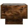 vidaXL Side Table with LED Smoked Oak 40x40x30 cm Engineered Wood