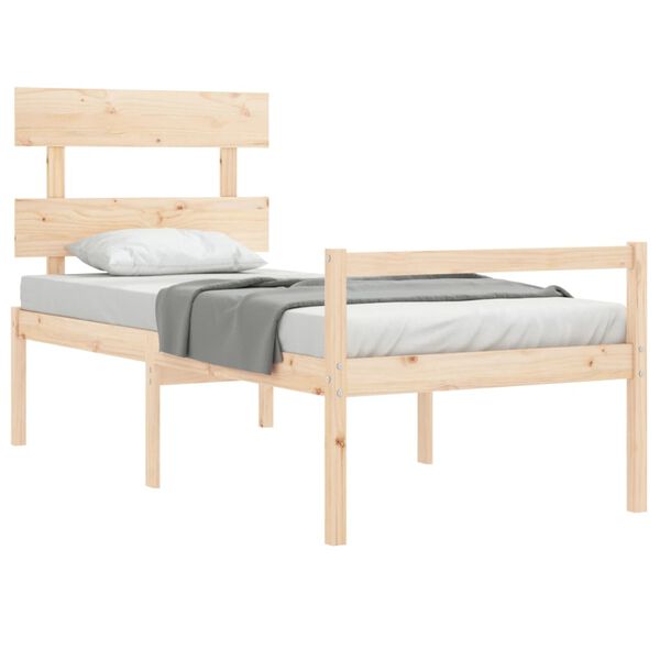 vidaXL Senior Bed without Mattress Small Single Solid Wood