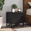 vidaXL Bedside Cabinets 2 pcs Black 40x30x40 cm Engineered Wood