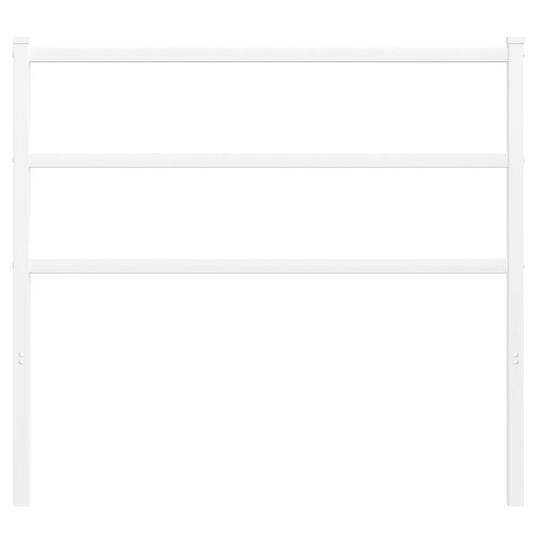 vidaXL Metal Replace Headboard White 107 cm