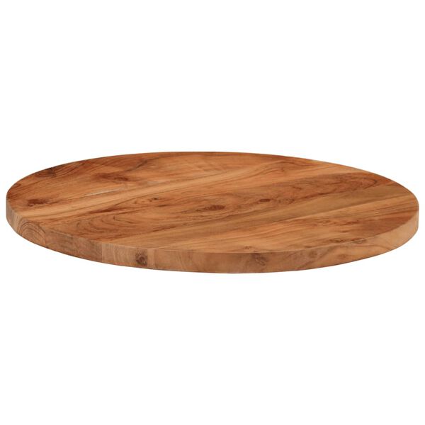 vidaXL Table Top &Oslash;60x3.8 cm Round Solid Wood Acacia