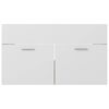 vidaXL Bathroom Furniture Set White and Sonoma Oak Engineered Wood