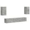 vidaXL TV Cabinet Set 5 pcs Concrete Grey Engineered Wood
