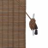 vidaXL Roller Blind with Curtains Manual Brown 80 x 220 cm Bamboo