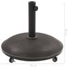 vidaXL Parasol Base Black Concrete Round 25 kg