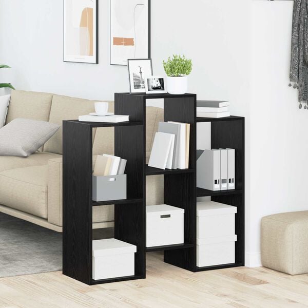 vidaXL Sideboard Black Oak 90 x 30 x 90 cm