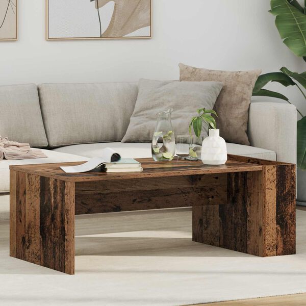vidaXL Coffee Table Old Wood 95 x 50 x 34 cm Engineered Wood