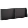 vidaXL Retaining Wall 2 pcs 60 x 12 x 50 cm Steel Black