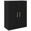vidaXL Wall-Mounted Cabinet 2 pcs Black Oak 69.5 x 34 x 90 cm