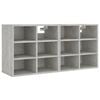 vidaXL Shoe Cabinets 2 pcs Concrete Grey 52.5x30x50 cm