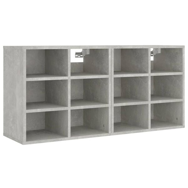 vidaXL Shoe Cabinets 2 pcs Concrete Grey 52.5x30x50 cm