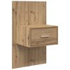 vidaXL Bedside Cabinet with Drawer 2 pcs Artisan Oak 50 x 32.5 x 80cm