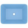 vidaXL Luxury Wash Basin Matt Light Blue 41x30x12 cm Ceramic