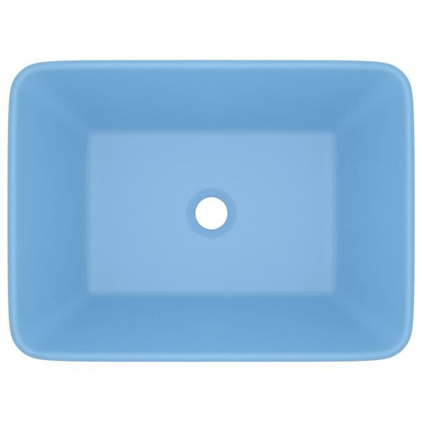 vidaXL Luxury Wash Basin Matt Light Blue 41x30x12 cm Ceramic