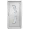 vidaXL Front Door White 88x200 cm PVC