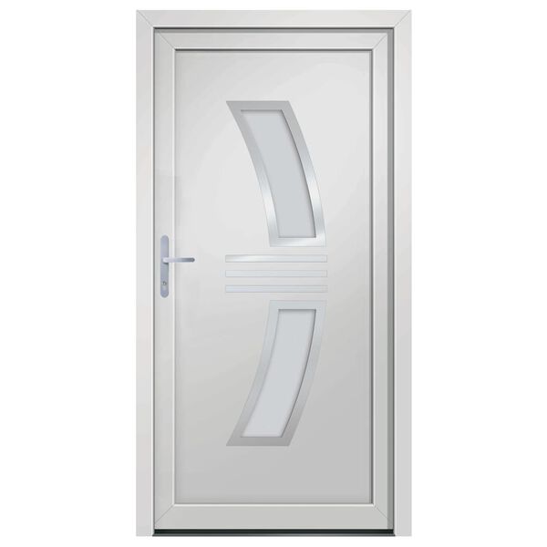 vidaXL Front Door White 88x200 cm PVC
