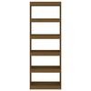 vidaXL Book Cabinet/Room Divider Honey Brown 60x30x167.5 cm Wood Pine