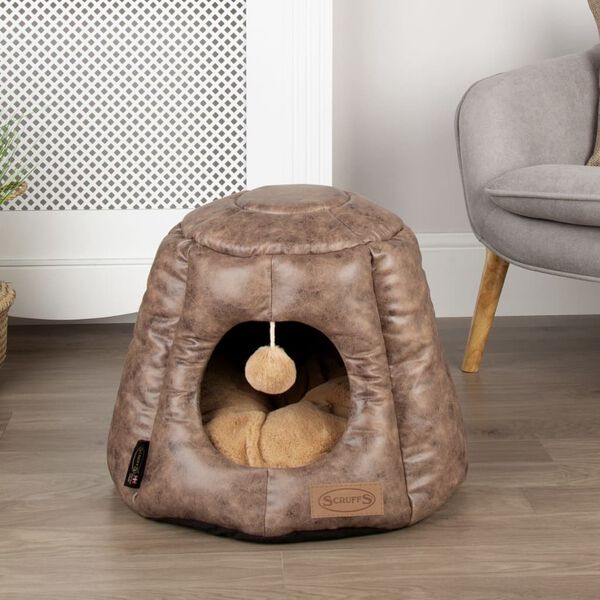Scruffs & Tramps Cat Bed Knightsbridge 48x38 cm Brown