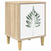 vidaXL Bedside Cabinet HANAU Sonoma Oak 36 x 33 x 50 cm