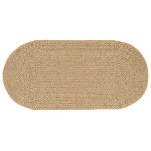 vidaXL Rug ZIZUR Brown 200 x 100 cm Polypropylene