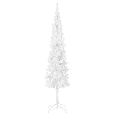 vidaXL Slim Christmas Tree White 210 cm