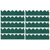 vidaXL Lawn Edgings 10 pcs Green 65x15 cm PP
