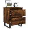 vidaXL Bedside Cabinets 2 pcs Smoked Oak 40x35x50 cm Engineered Wood