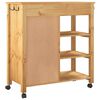 vidaXL Kitchen Trolley MONZA 84x40x88.5 cm Solid Wood Pine