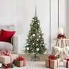 vidaXL Artificial Hinged Christmas Tree Green 120 cm PE and PVC