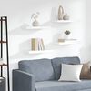 vidaXL Floating Wall Shelves 4 pcs White 50x23x3.8 cm MDF