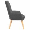 vidaXL Armchair Dark Grey 63 x 67 x 94 cm Sherpa Fabric