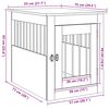 vidaXL Dog Crate Furniture Old Wood 55x75x65 cm Engineered Wood